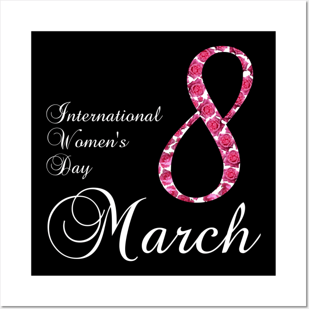 International Women's Day - Vintage March 8 2023 Wall Art by Ai Wanderer